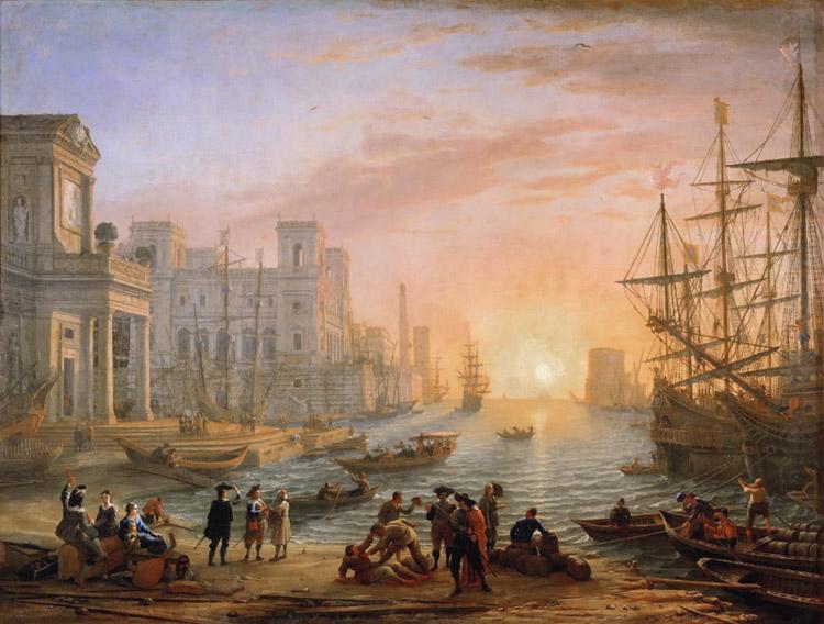 Seaport at Sunset (mk17), Claude Lorrain